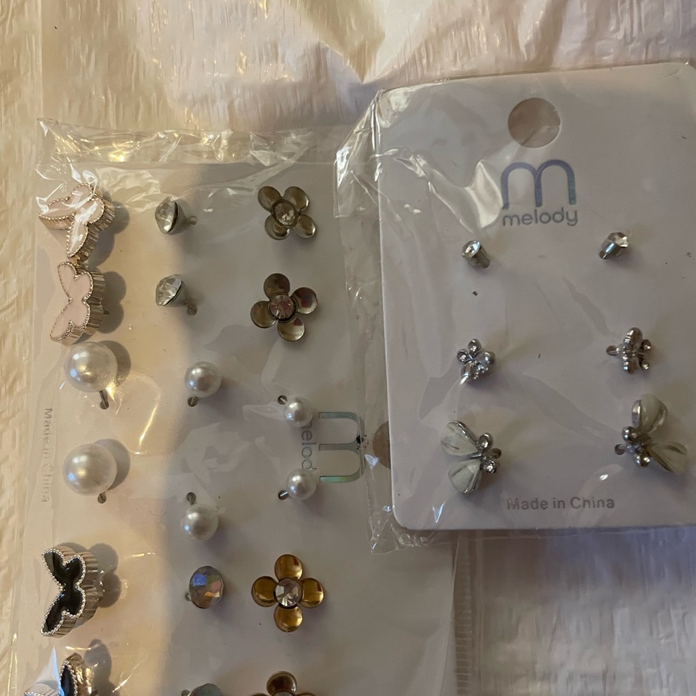 Melody Silver and Gold Stud Earring Set